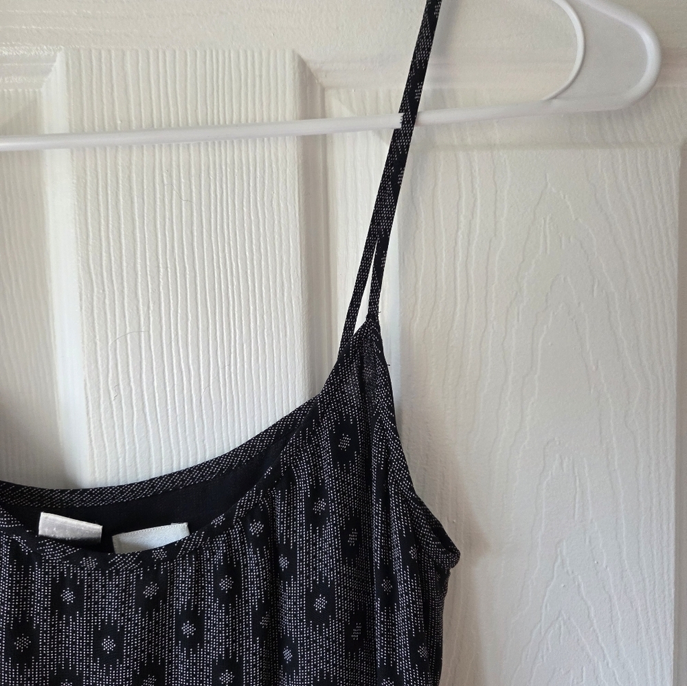 DKNY 90s Maxi Dress Size 4 Classic Slip Black and White - Picture 6 of 7